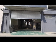 0.8mm 두께 스레이트 표준 전기 게이트 외부 강철 셔터 산업 롤러 도어